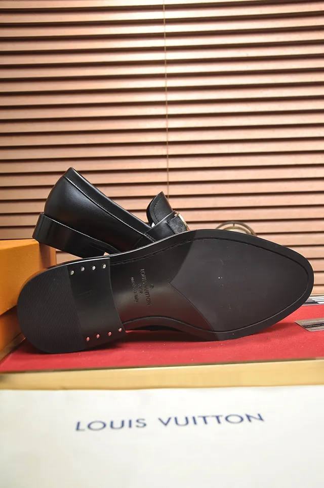 Louis Vuitton Horsebit 1955 Black Leather Loafers 3