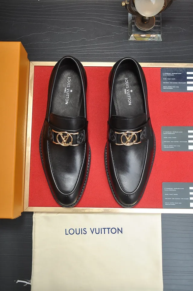 Louis Vuitton Horsebit 1955 Black Leather Loafers 5