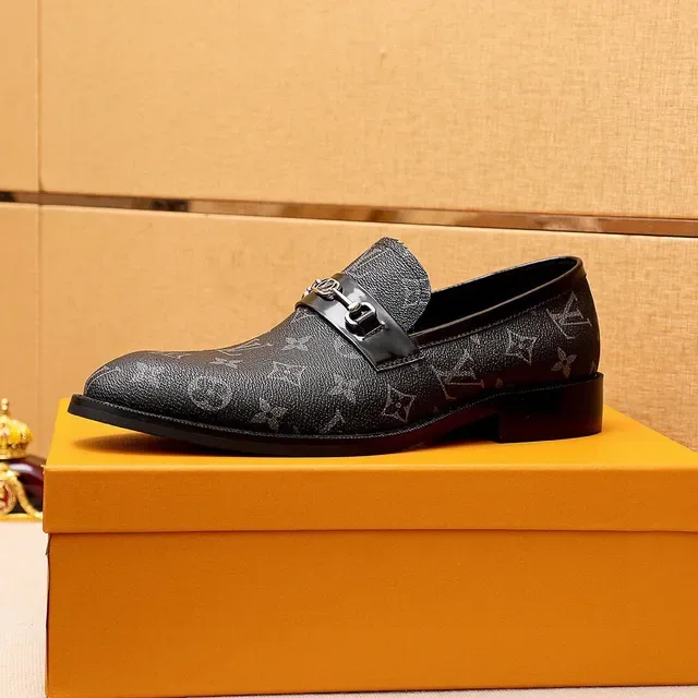 Louis Vuitton Horsebit Loafer Black Monogram Leather Loafers 3