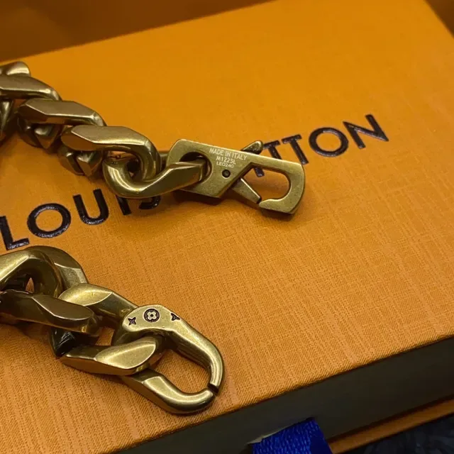 Louis Vuitton Iconic Chain Gold-Tone Curb-Link Bracelet 2