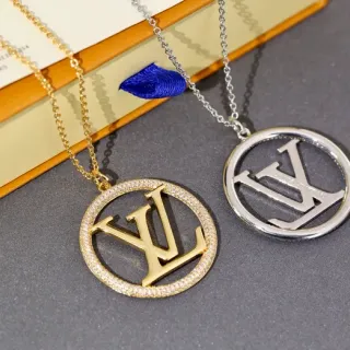 路易威登 Iconic Monogram 吊坠 金色和银色调 项链