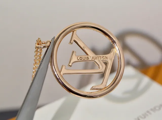 Louis Vuitton Iconic Monogram Pendant Gold and Silver Tone Necklaces 3