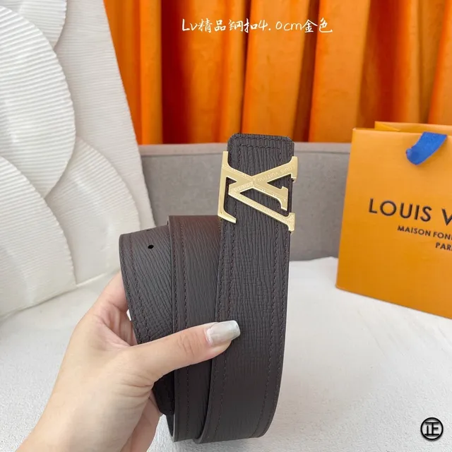 Louis Vuitton Initiales Black Silver Textured Leather Belt 8