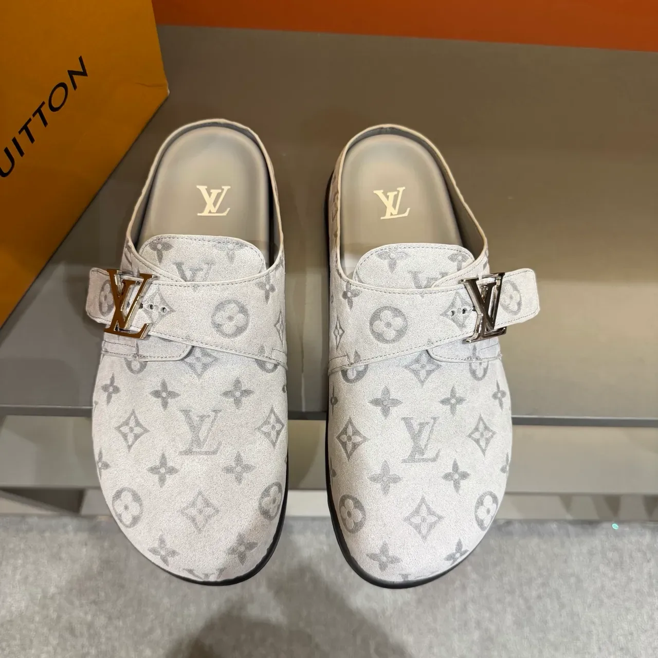 Louis Vuitton Loafer Brown Beige Monogrammed Buckle-Strap Loafer 13