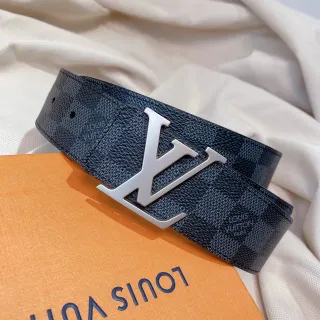 Louis Vuitton LV Belt Damier Graphite Leather Belt