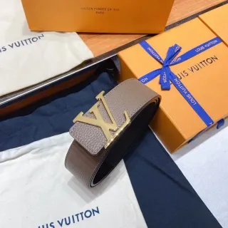Louis Vuitton LV কমরবেল্ট টপ এবং কালো চামড়ার কমরবেল্ট