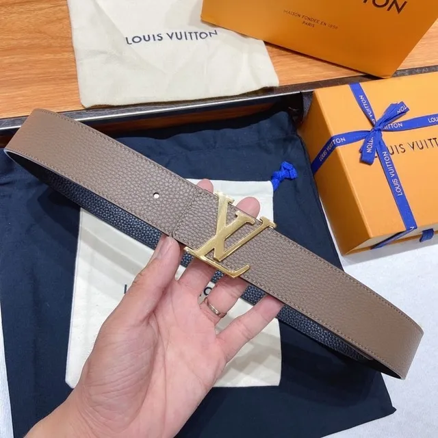Louis Vuitton LV কমরবেল্ট টপ এবং কালো চামড়ার কমরবেল্ট 5
