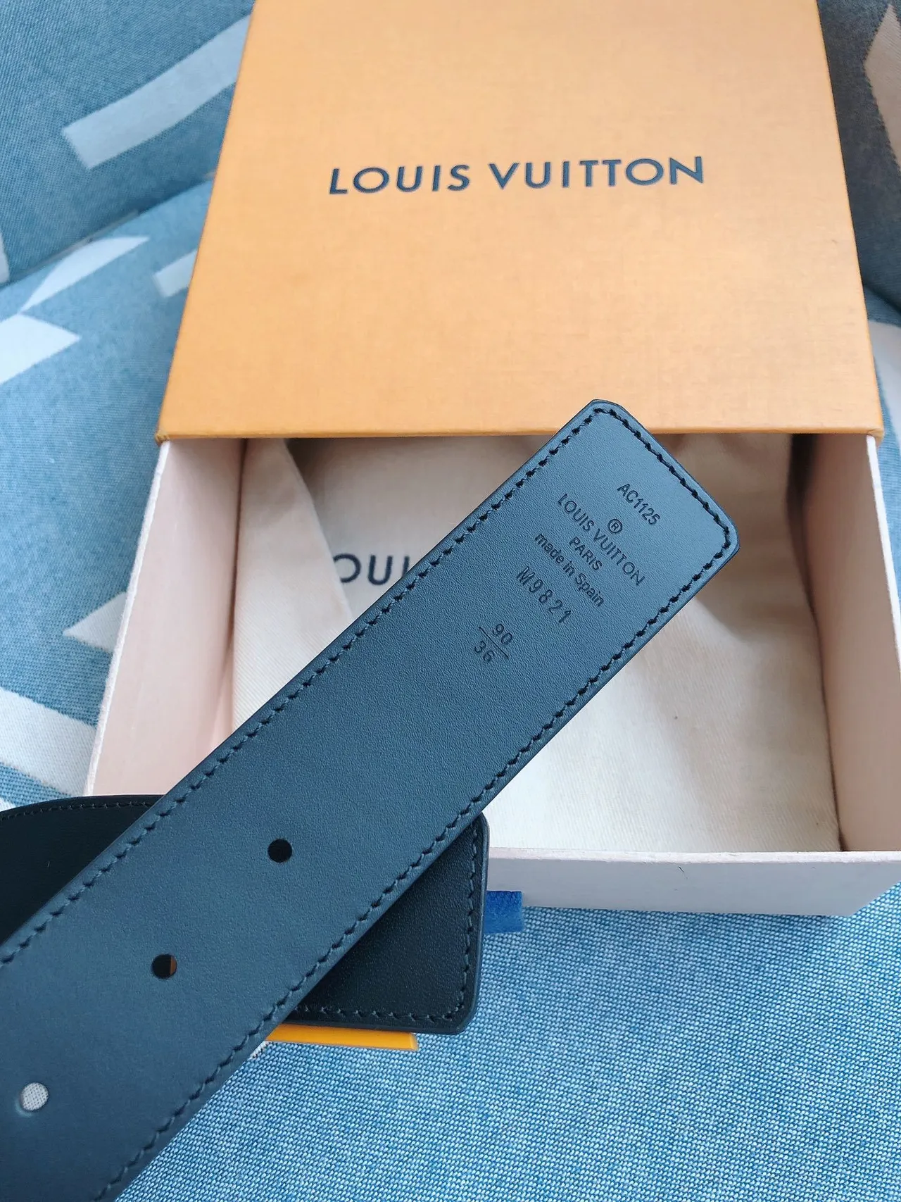Louis Vuitton LV Initiales Monogram Canvas Brown Leather Belt 3