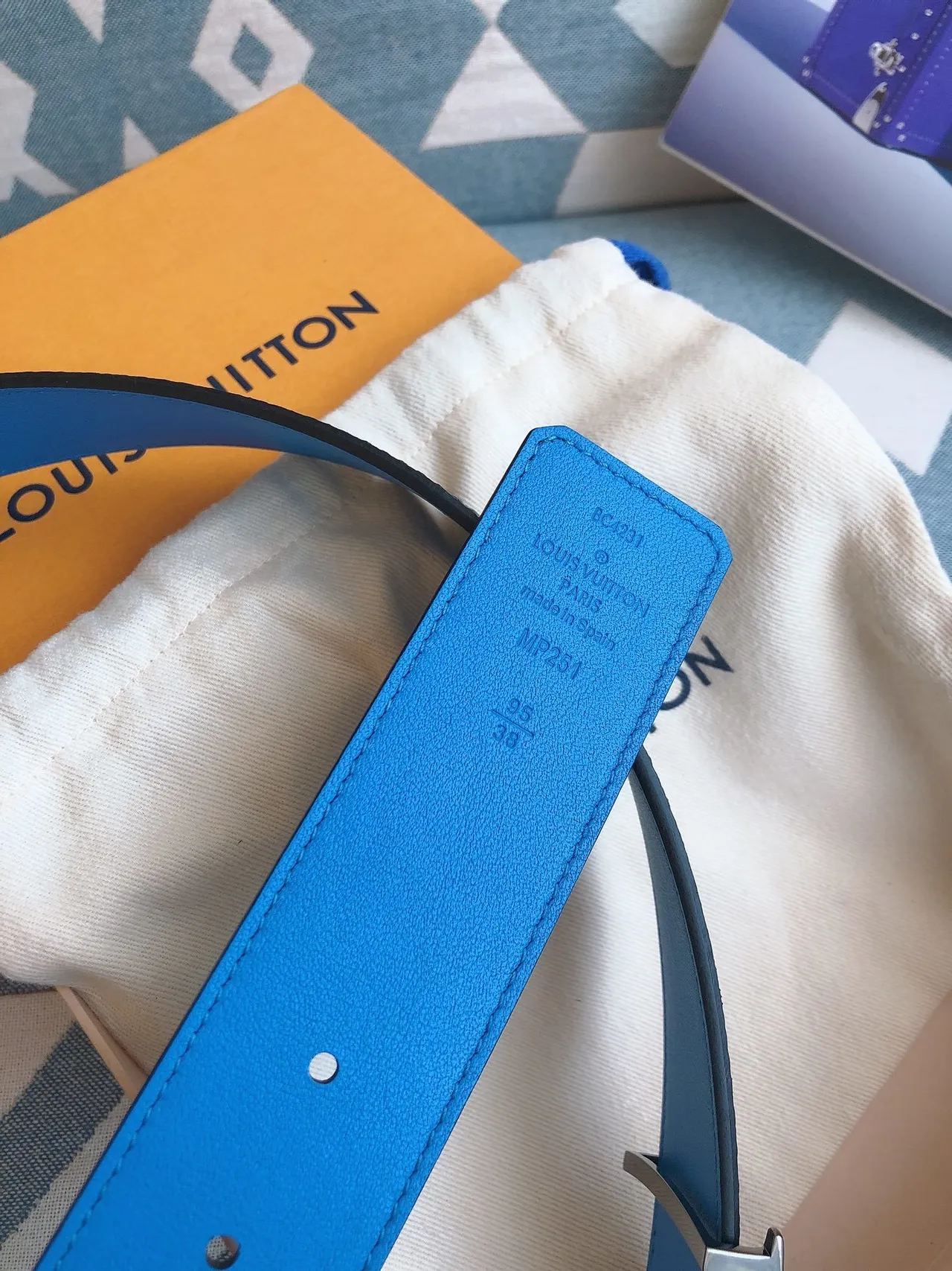 Louis Vuitton LV Initiales Reversible Monogram Leather Belt 3