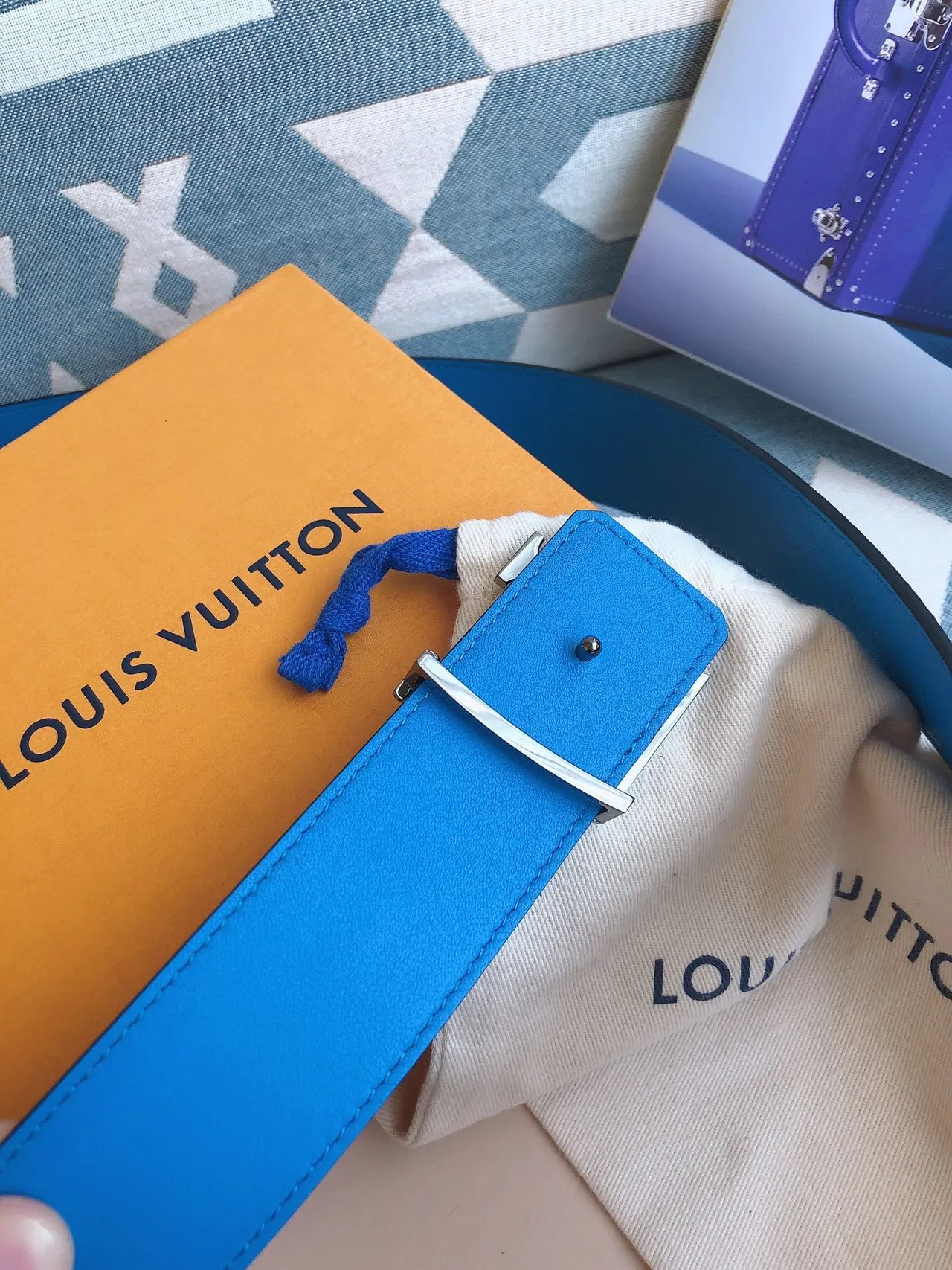 Louis Vuitton LV Initiales Reversible Monogram Leather Belt 7