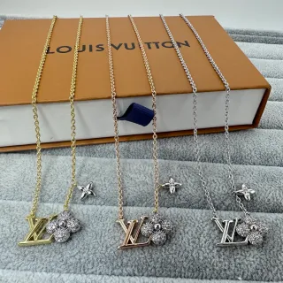 Louis Vuitton LV Monogram Flower Pavé Crystal Necklace
