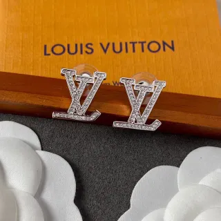 Louis Vuitton LV Monogram Pavé Crystal Stud Earrings