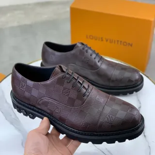 Louis Vuitton LV Trail Brown Damier Cap-Toe Oxford Shoes