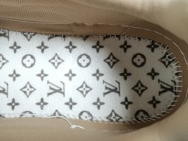 Louis Vuitton LV Trainer Beige White Monogram Canvas Dual-Strap Closure Lifestyle Sneakers 2
