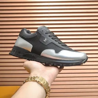 লুইস ভিটন LV Trainer কালো সিলভার লো-টপ মিক্সড ম্যাটেরিয়াল লাইফস্টাইল স্নিকার