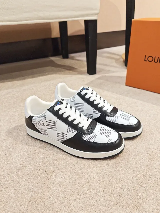Louis Vuitton LV Trainer Black White Low-Top Checkerboard Damier Pattern Lifestyle Sneakers 4