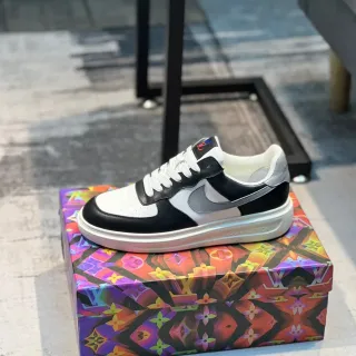 Louis Vuitton LV Trainer zapatillas negras blancas low-top suela de plataforma lifestyle sneakers