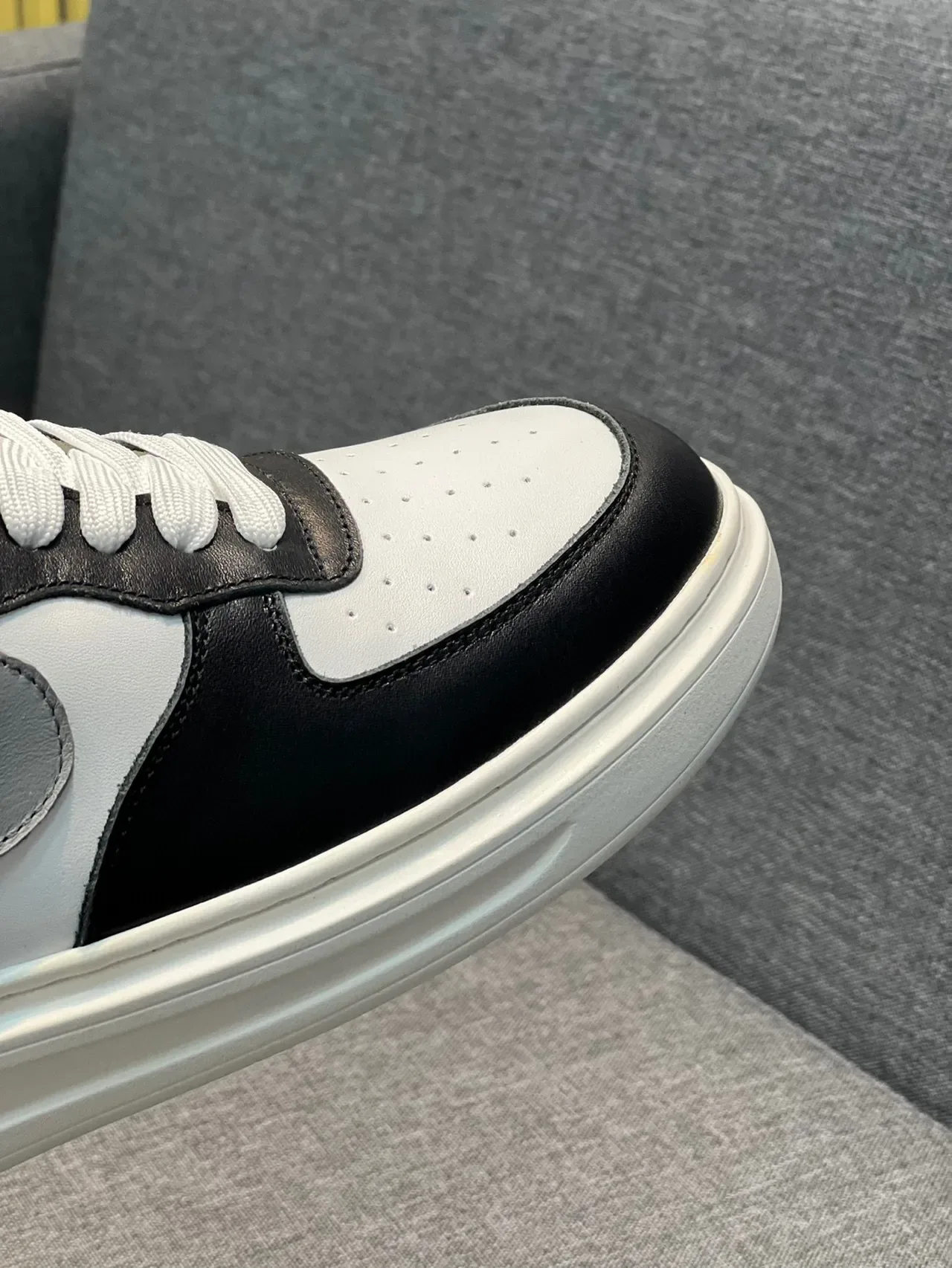 Louis Vuitton LV Trainer Black White Low-Top Platform Sole Lifestyle Sneakers 3