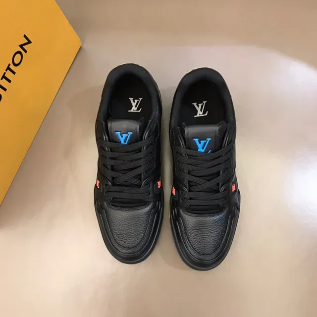 Louis Vuitton LV Trainer Black Yellow Leather Upper Chunky Layered Midsole Lifestyle Sneakers 9