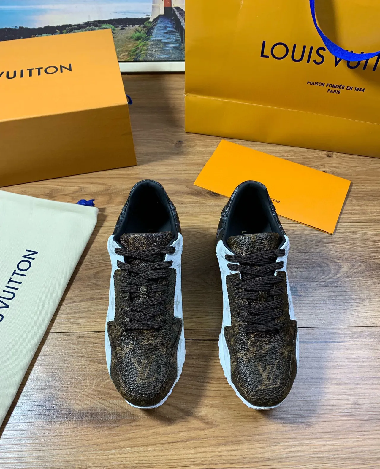 Louis Vuitton LV Trainer Monogram Color-Block Lifestyle Sneakers 8