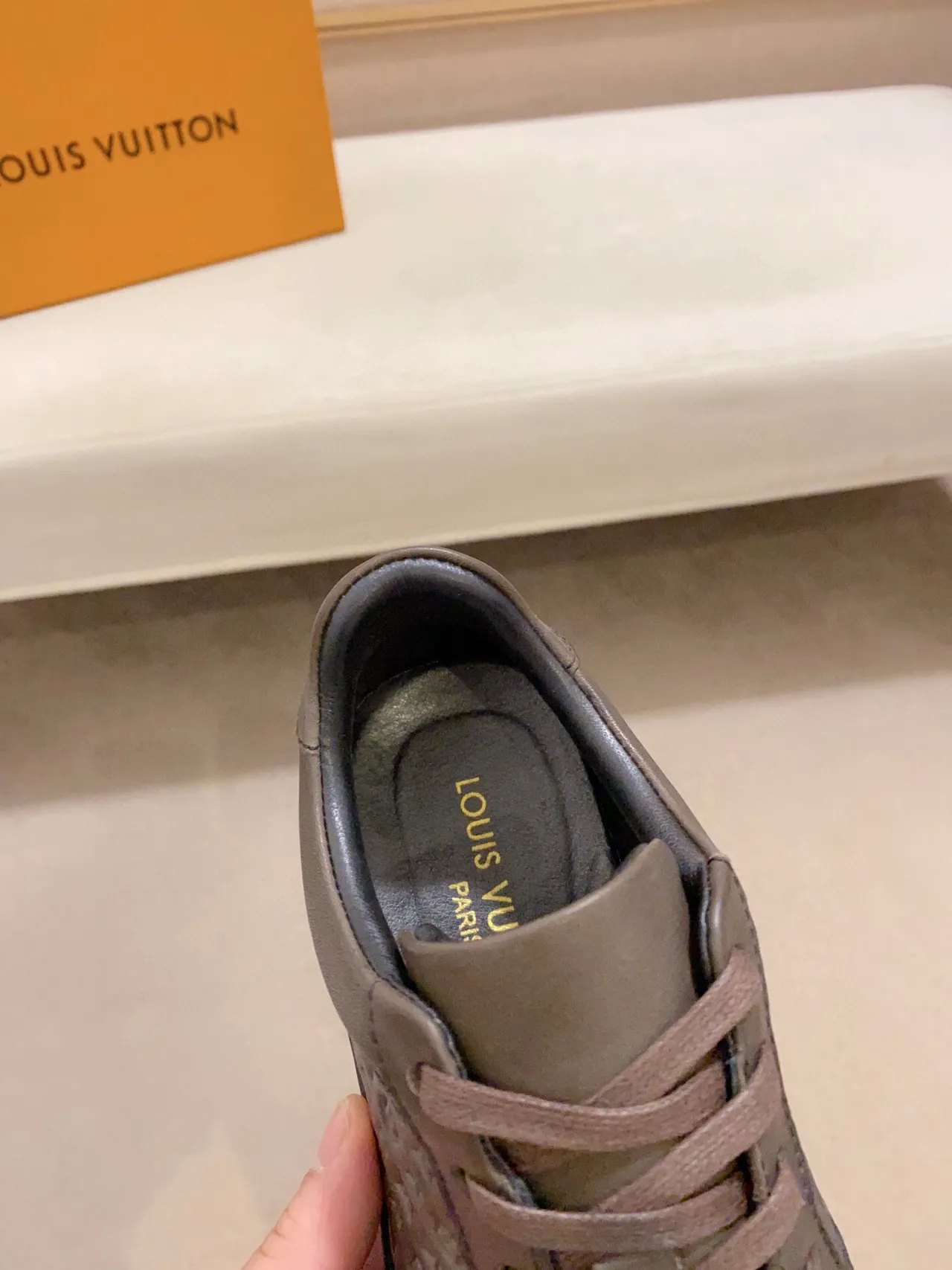 Louis Vuitton LV Trainer Monogram Empreinte Brown Lifestyle Sneakers 7