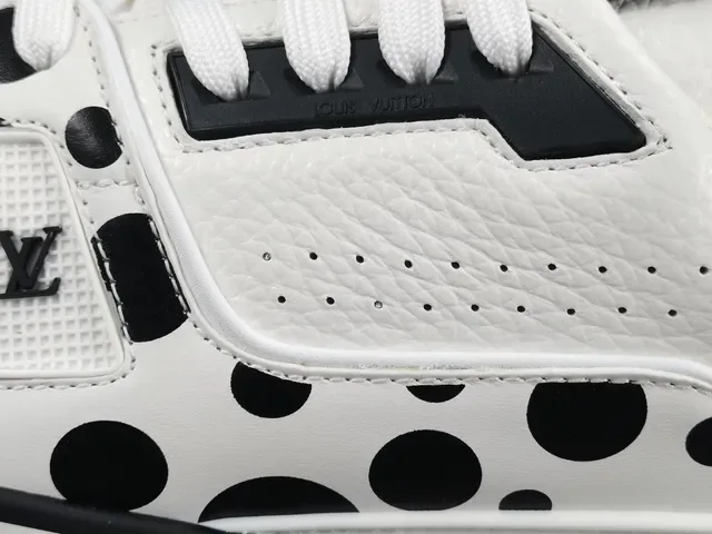 Louis Vuitton LV Trainer Polka Dot White Black Lifestyle Sneakers 8