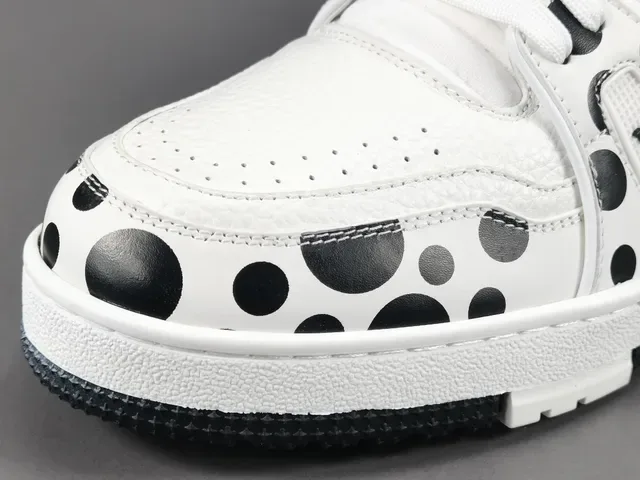 Louis Vuitton LV Trainer Polka Dot White Black Lifestyle Sneakers 9