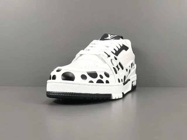 Louis Vuitton LV Trainer Polka Dot White Black Lifestyle Sneakers 15