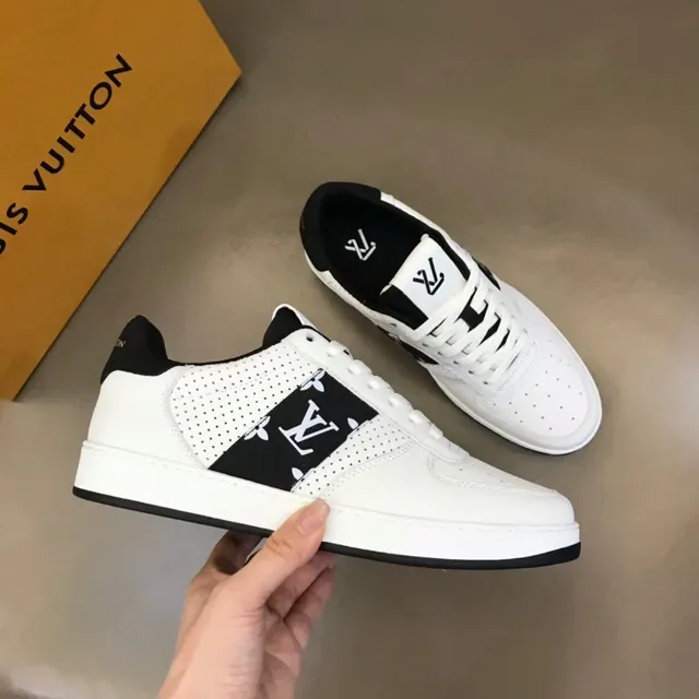Louis Vuitton LV Trainer White and Black Lifestyle Sneakers 6