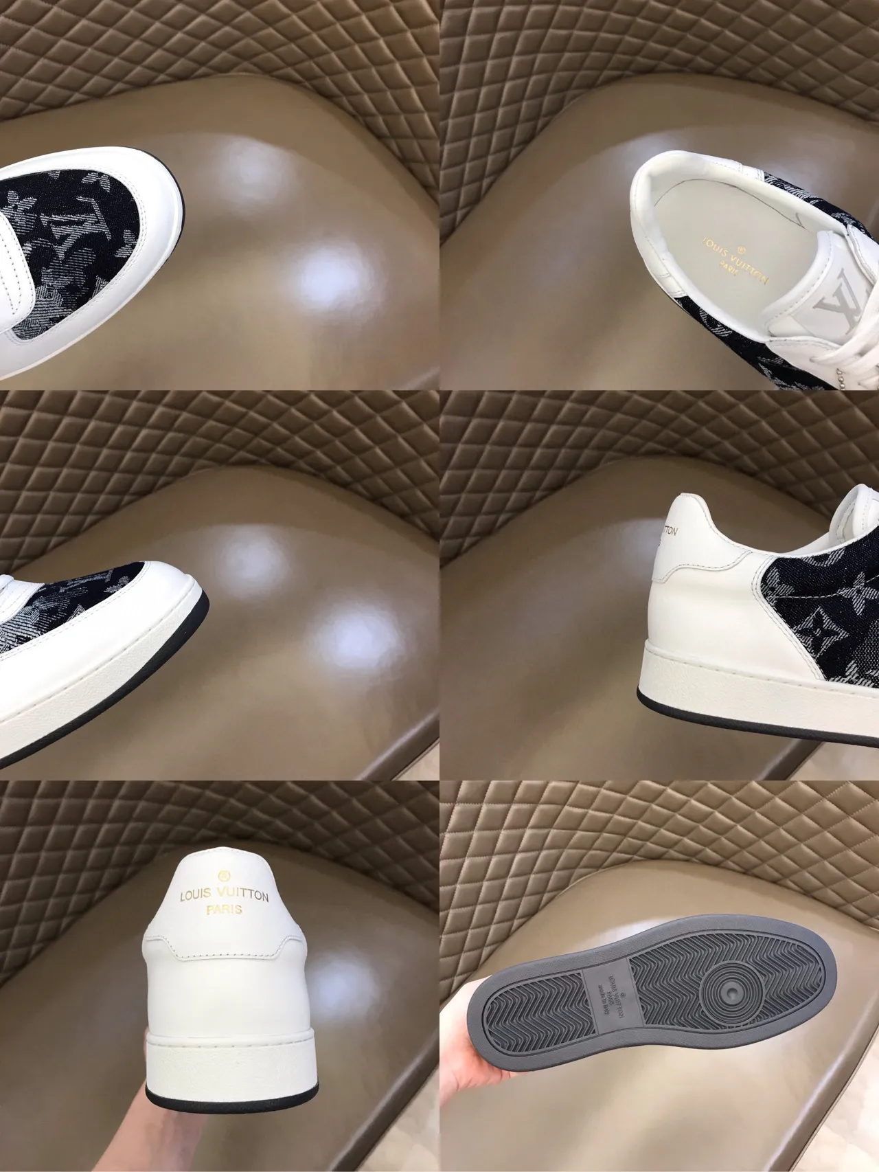 Louis Vuitton LV Trainer White and Navy Monogram Lifestyle Sneakers 2
