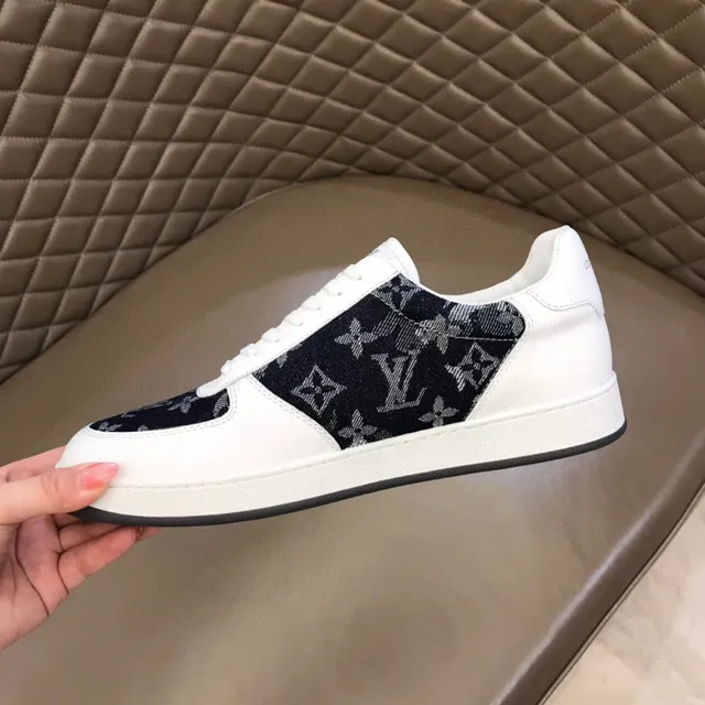 Louis Vuitton LV Trainer White and Navy Monogram Lifestyle Sneakers 3