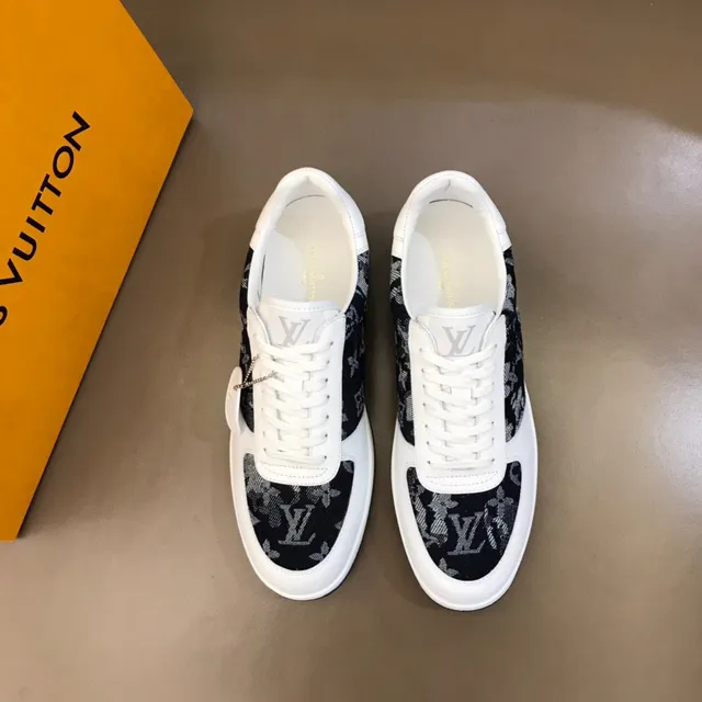 Louis Vuitton LV Trainer White and Navy Monogram Lifestyle Sneakers 9