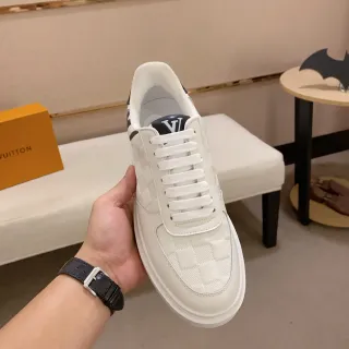 Louis Vuitton LV Trainer White Black Quilted Monogram Canvas Low-Top Lifestyle Sneakers