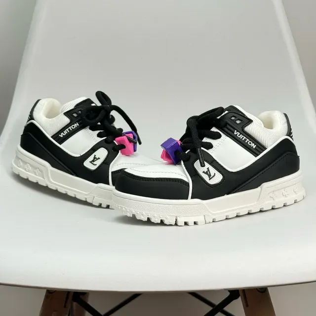 Louis Vuitton LV Trainer White Gray Chunky Sole Layered Overlays Lifestyle Sneakers 12