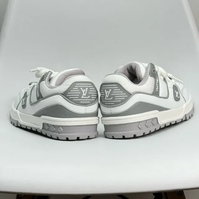 Louis Vuitton LV Trainer White Gray Chunky Sole Layered Overlays Lifestyle Sneakers 22
