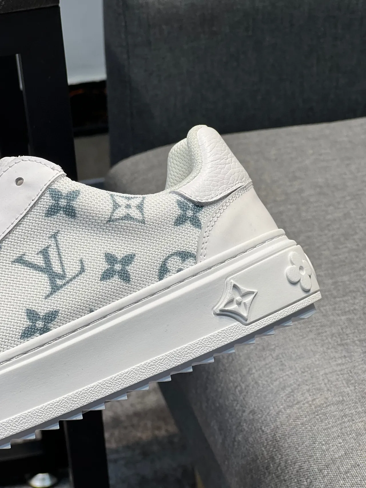Louis Vuitton LV Trainer White Multicolor Monogram Canvas Platform Sole Lifestyle Sneakers 8