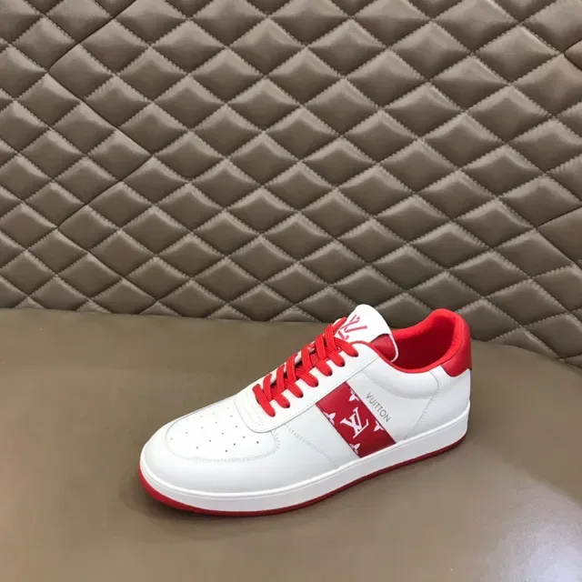 Louis Vuitton LV Trainer Sneakers Lifestyle Blancs et Rouges Low-Top Cuir 6