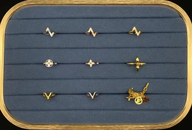 Louis Vuitton Monogram and Flower Motif Crystal Earrings 5