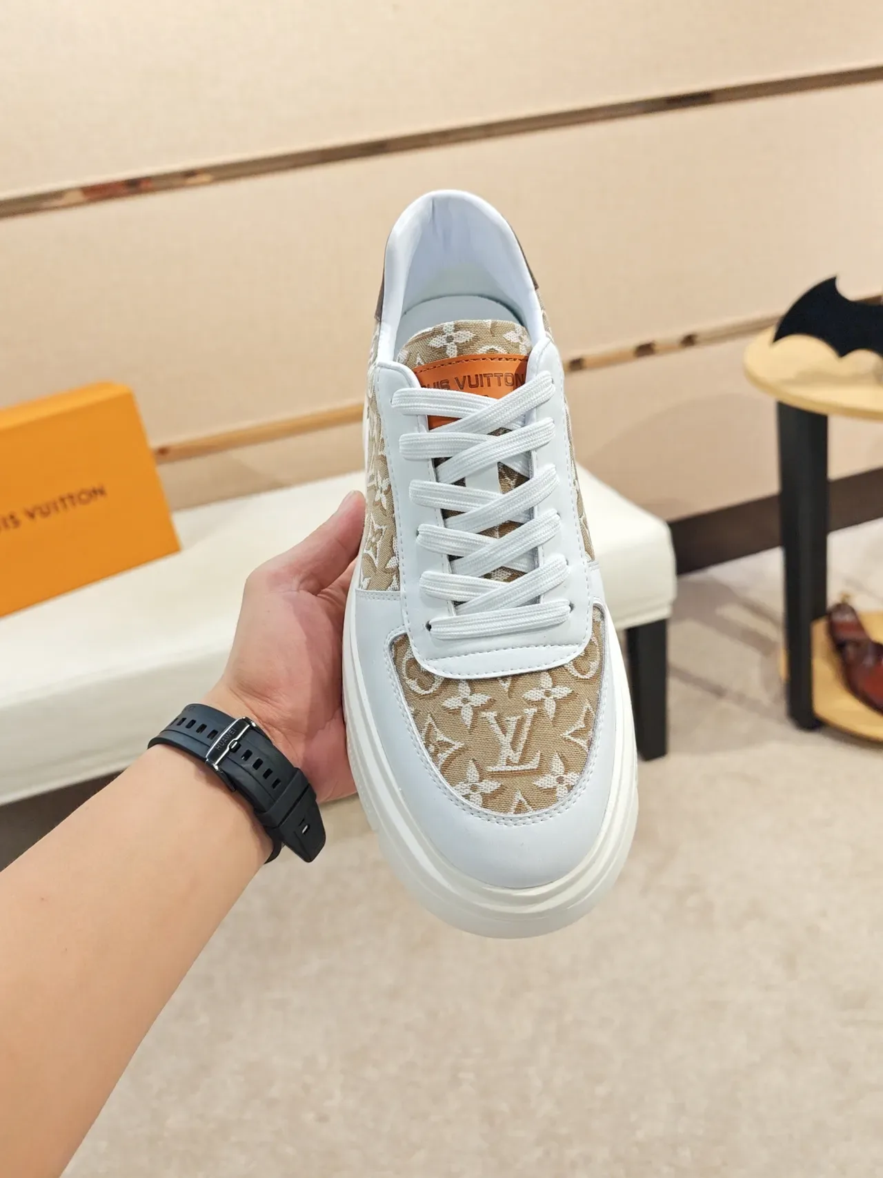 Louis Vuitton Monogram Canvas White Chunky Sneaker 5