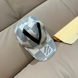 Louis Vuitton Monogram-Dot V Logo Baseball Cap