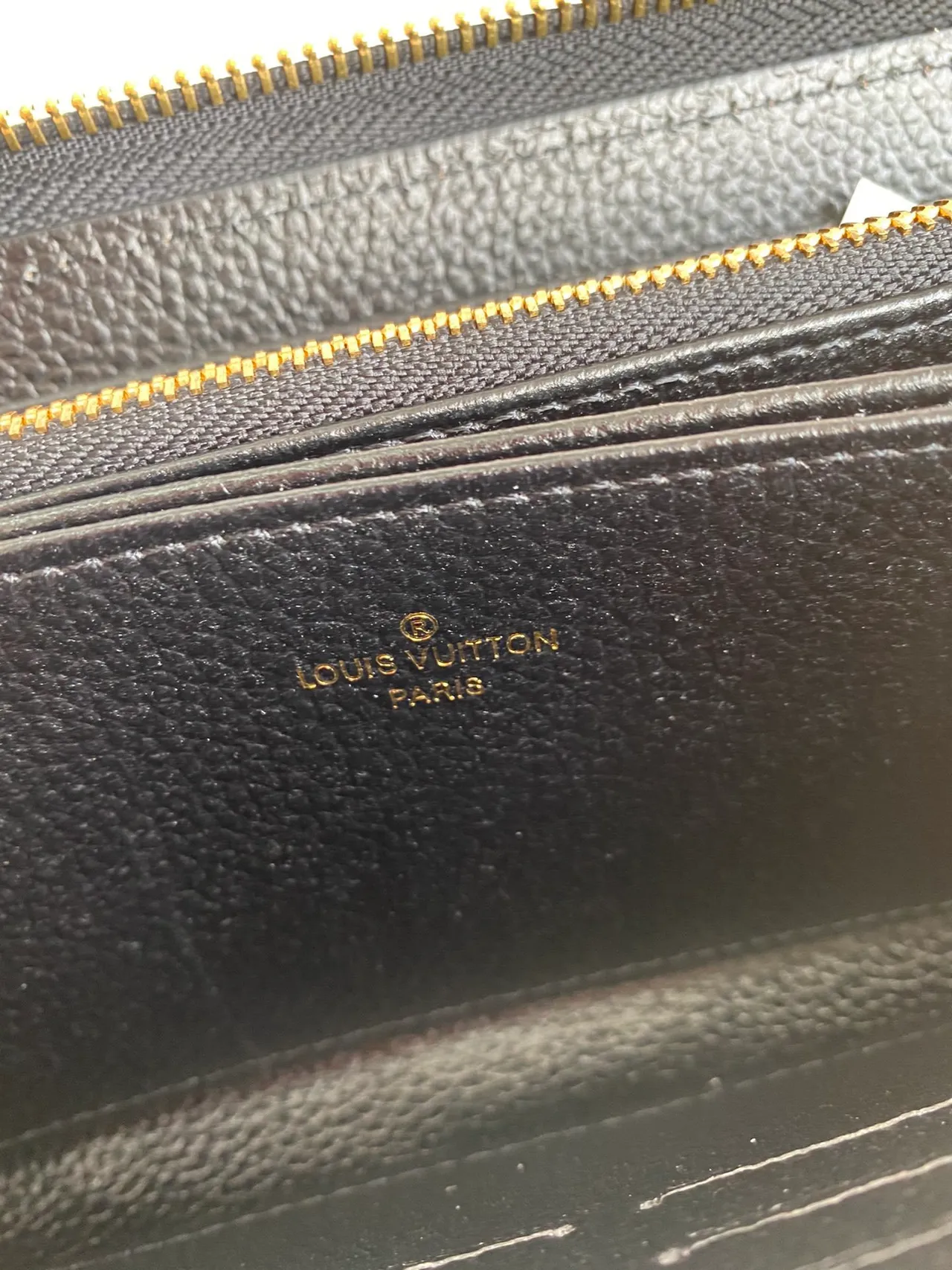 Louis Vuitton Monogram Empreinte Tan and Black Long Wallet 8