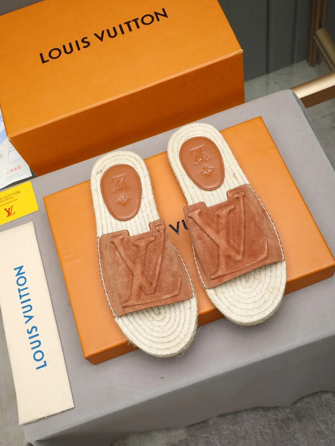 Louis Vuitton Monogram Espadrille Slipper Slippers 6