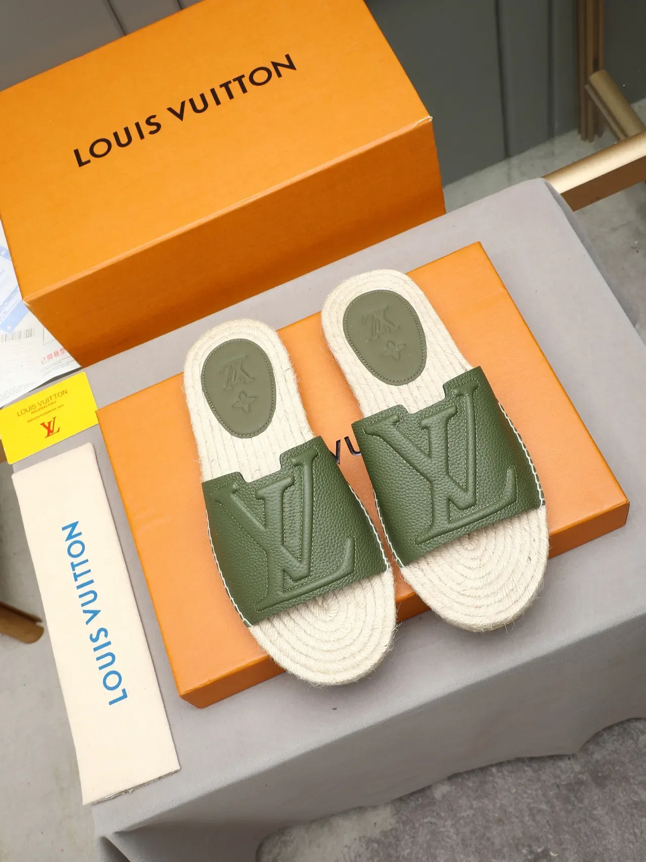 Louis Vuitton Monogram Espadrille Slipper Slippers 7