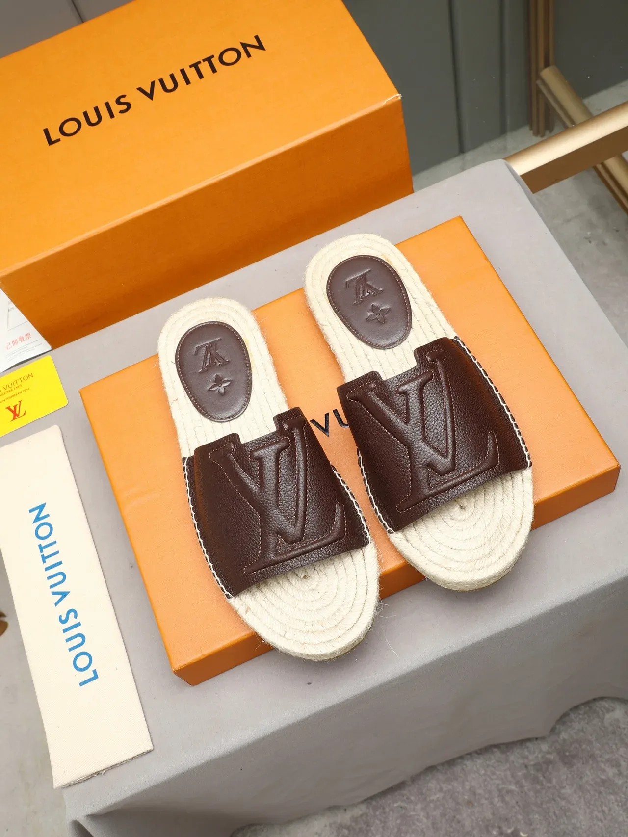 Louis Vuitton Monogram Espadrille Slipper Slippers 8