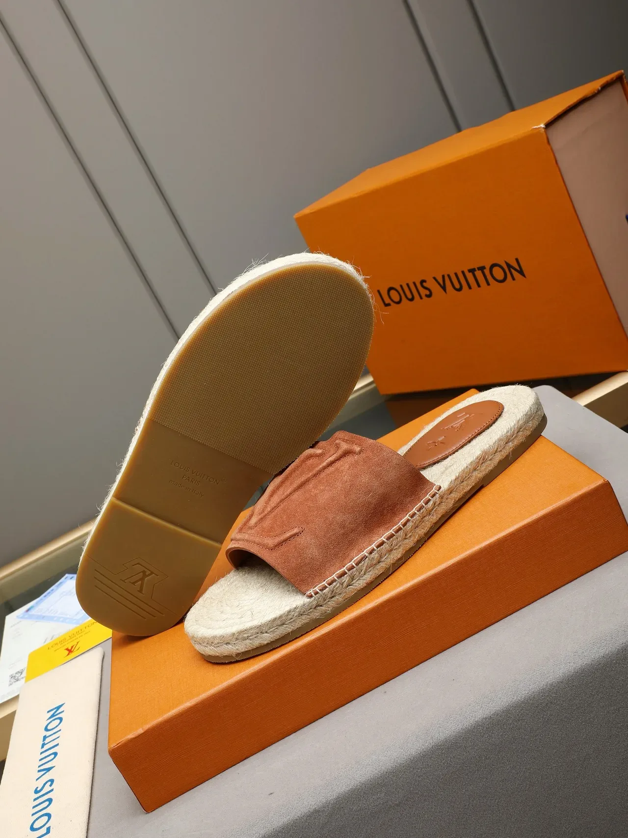 Louis Vuitton Monogram Espadrille Slipper Slippers 13