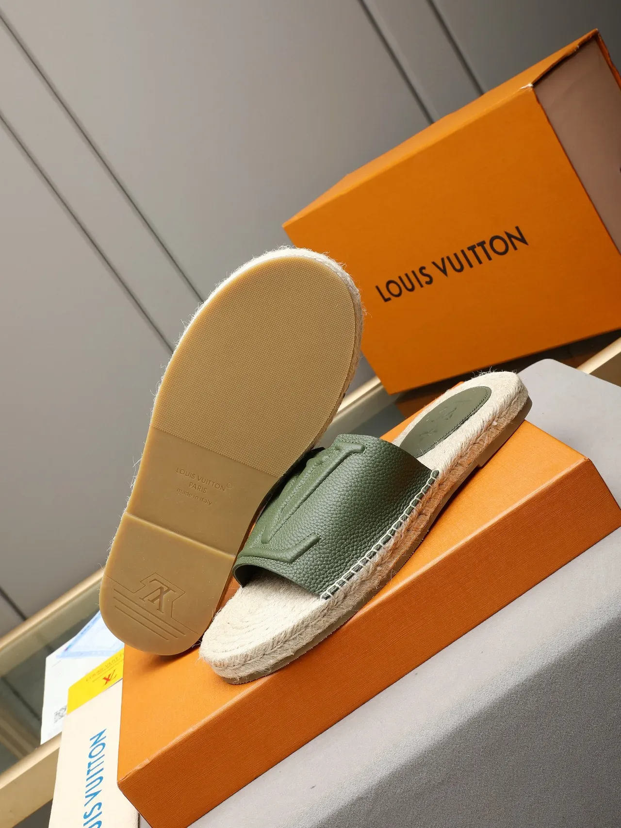 Louis Vuitton Monogram Espadrille Slipper Slippers 14