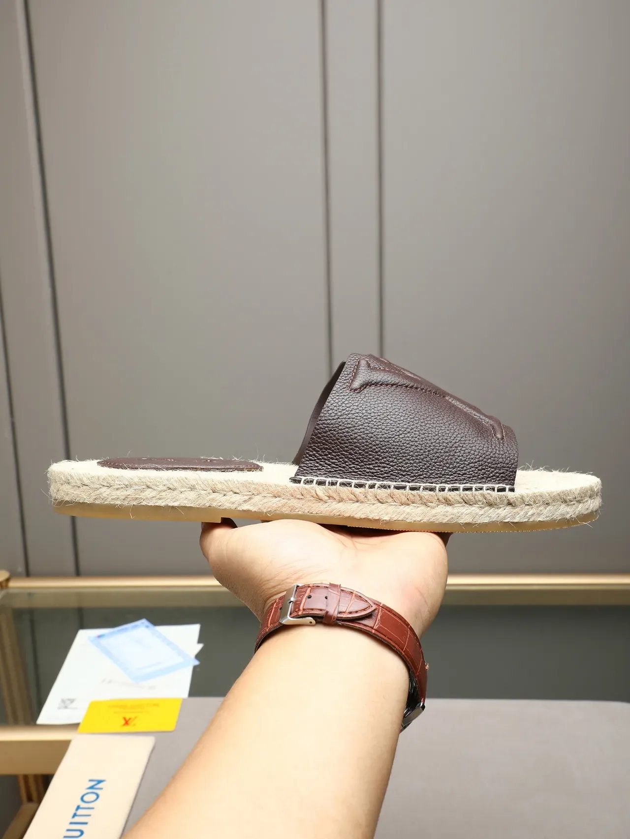 Louis Vuitton Monogram Espadrille Slipper Slippers 22