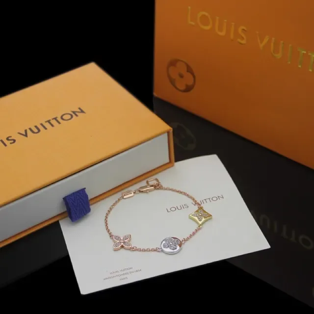 Louis Vuitton Monogram Flower and Damier Pavé Crystal Necklaces 3