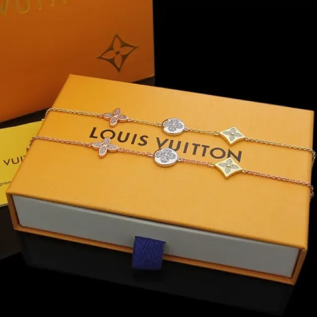 Louis Vuitton Monogram Flower and Damier Pavé Crystal Necklaces 7