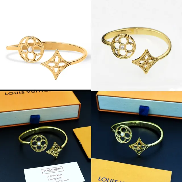 سوار مفتوح Louis Vuitton بزهرة المونوغرام ودامييه كواتريفول 11